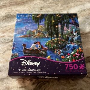 NEW THOMAS KINKADE DISNEY DREAMS THE LITTLE MERMAID 2 PUZZLE